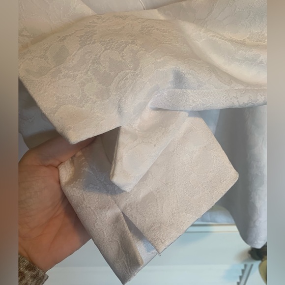 Le Suit women’s white 2 piece skirt suit scalloped trim size 10 - Picture 2 of 9